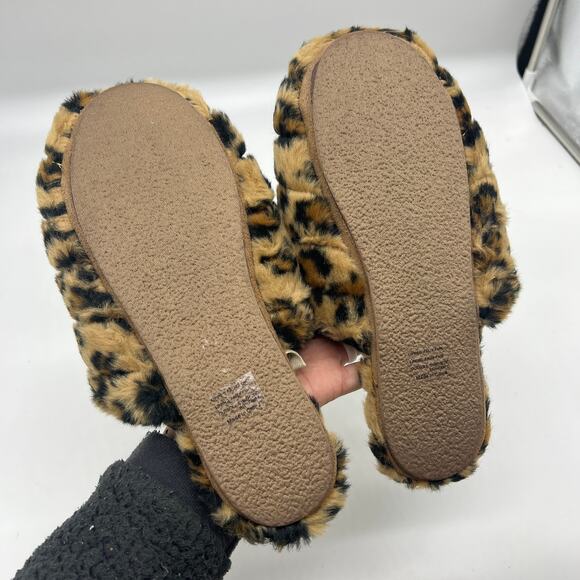 Madewell Leopard Print Womens Slipper Size 8 House Shoes - Picture 4 of 9